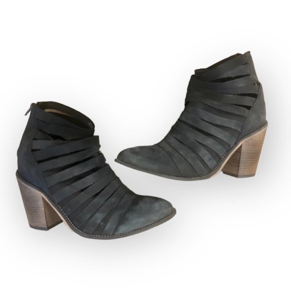 Free People Black Hybrid Strappy Bootie Size eu 41 US  8.5 - Picture 4 of 8
